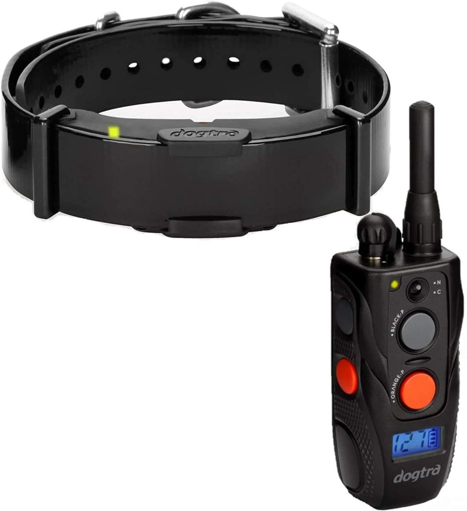 Dogtra ARC Dog Training Collar - 3/4 Mile Range, Waterproof, Rechargeable, Static, Vibration, Fits 15lbs  Up, Includes Free Essential Pet Products Training Clicker and Collapsible Food and Water Bowl