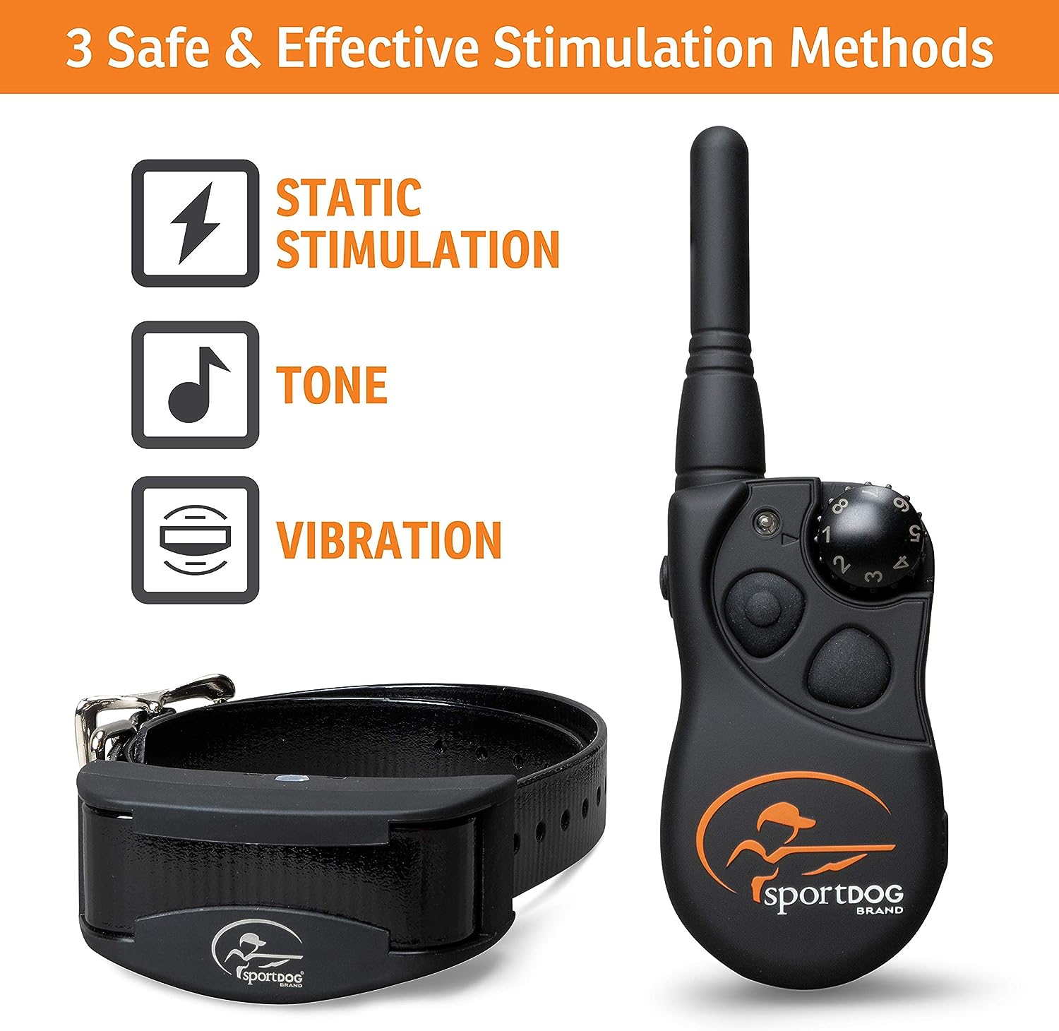 SportDOG Brand YardTrainer Family Remote Trainers - Rechargeable, Waterproof Dog Training Collars with Static, Vibrate, and Tone, 100 Yard Range - YT-100